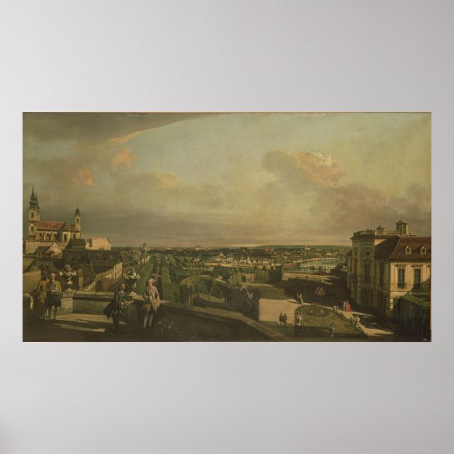 Póster El Palacio y Jardín Kaunitz, Viena, 1759/60 (Frente)