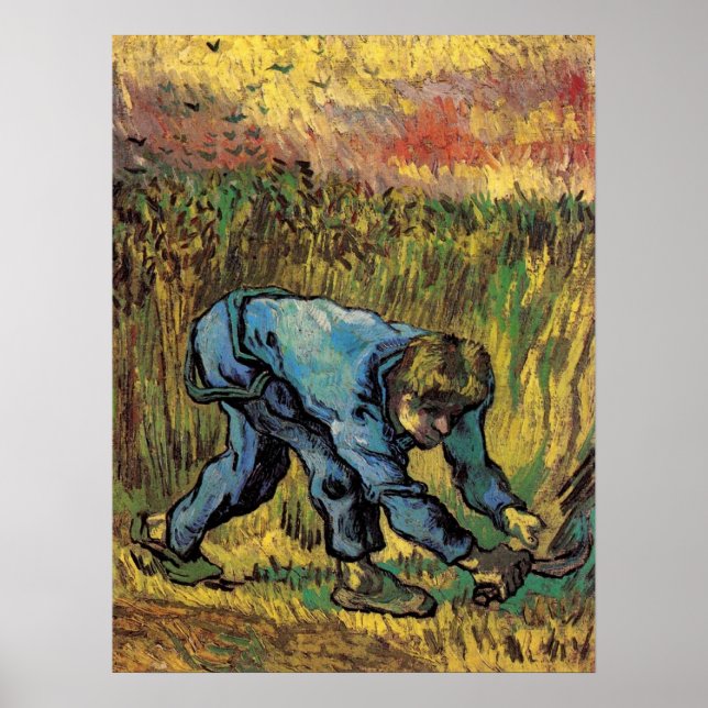 Póster El pañal con el esquisto de Vincent van Gogh (Frente)