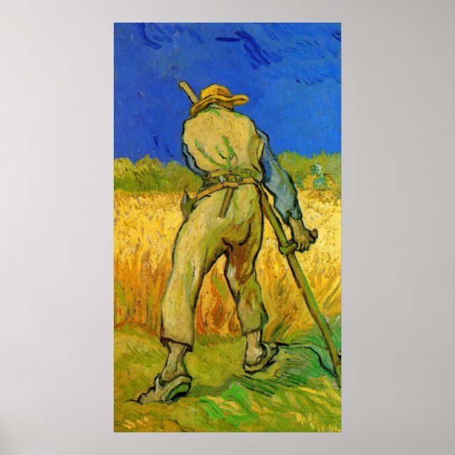 Póster El pañal por Vincent van Gogh (Frente)