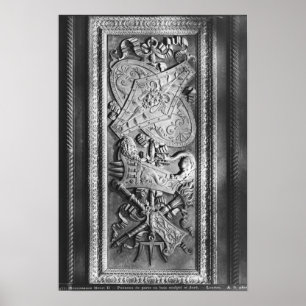 Póster El panel de la puerta, estilo de Enrique II,