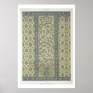 Póster El panel tejado de la mezquita de Ibrahym Agha,