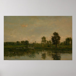 Póster El pantano (1871) Charles Francois Daubigny