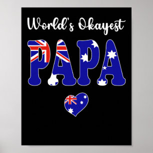 Póster El Papa australiano más feliz del mundo mejor papá