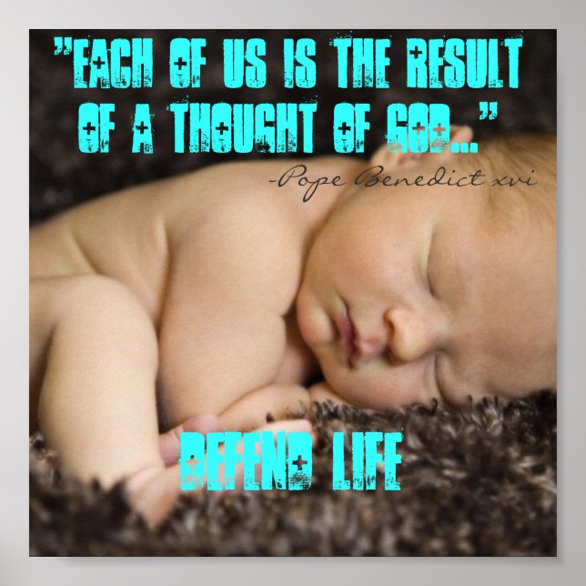 PÓSTER EL PAPA BENEDICTO EN LA VIDA (Frente)