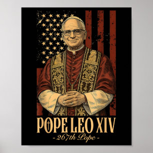 Póster El Papa Leo Xiv Robert Francis Prevost