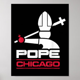 Póster El Papa Leo Xiv Shirt Chicago Baseball