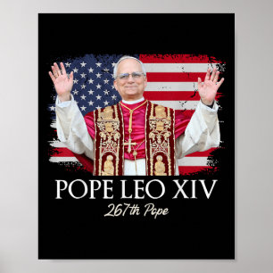 Póster El Papa León Xiv Robert Francis Prevota Primero No