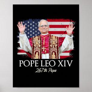 Póster El Papa León Xiv Robert Francis Prevota Primero No