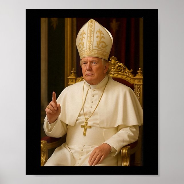Póster El Papa Trump es gracioso para mí (Frente)