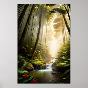 Póster El paraíso de la naturaleza, explorando la jungla 