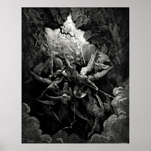 Póster El paraíso del infierno perdido de Gustave Doré Mi