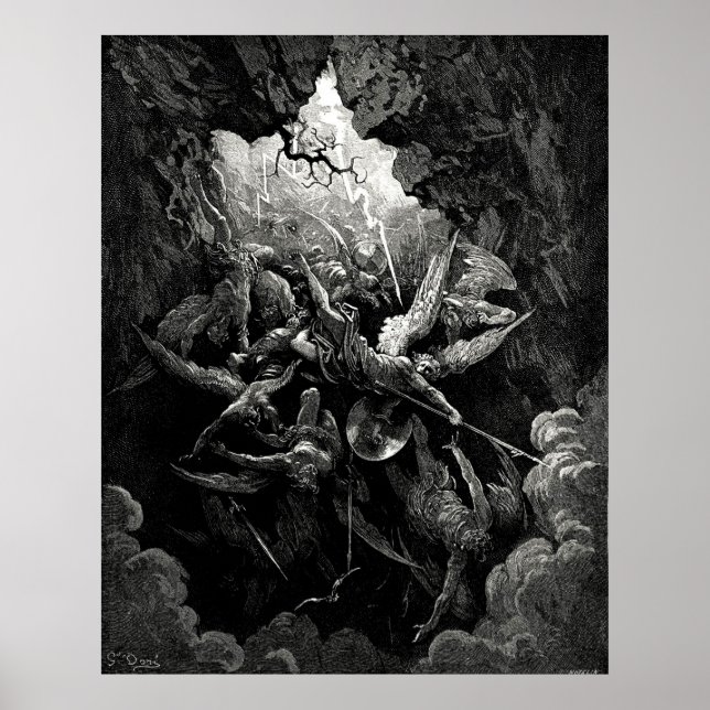 Póster El paraíso del infierno perdido de Gustave Doré Mi (Frente)