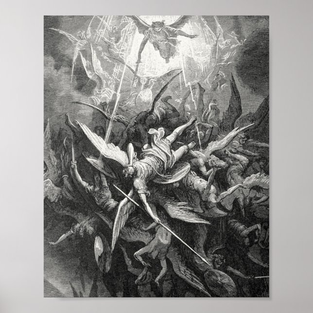 Póster El Paraíso Perdió La Caída De Los Ángeles Rebeldes (Frente)