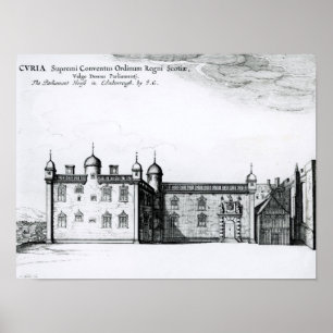 Póster El parlamento contiene en Edimburgo