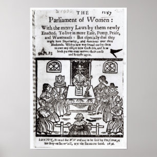 Póster El Parlamento de la Mujer, 1656