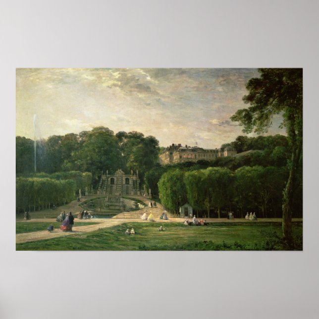 Póster El parque en St. Cloud, 1865 (Frente)