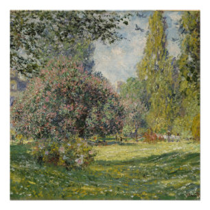 Póster El Parque Monceau - Claude Monet