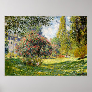 Póster El parque Monceau por Claude Monet