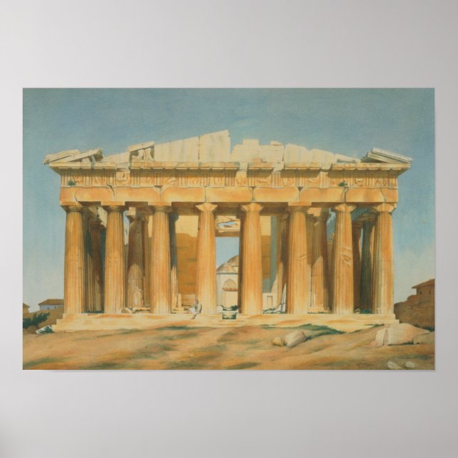 Póster El Partenón, Atenas, 1810-37 (Frente)