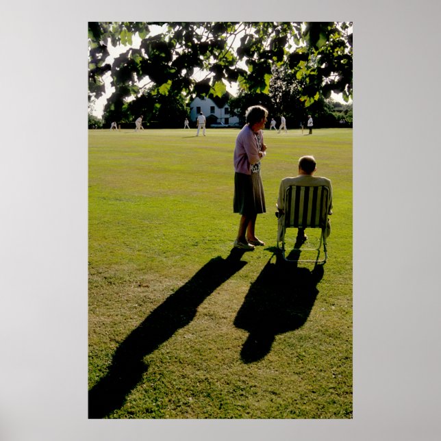 Póster El partido de cricket (Frente)