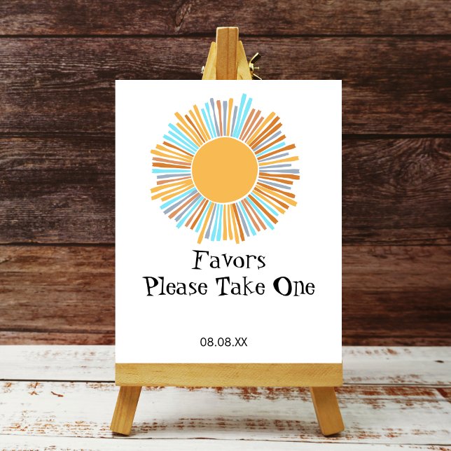 Póster El Partido Favorece El Rótulo Boho Sun Aquí Viene  (Subido por el creador)