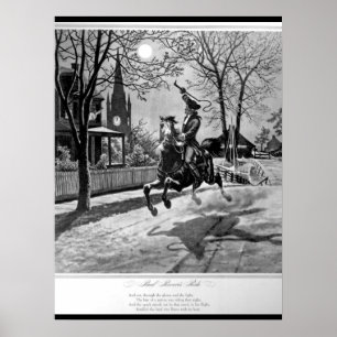 Póster El paseo de Paul Revere.  imagen 1775_War