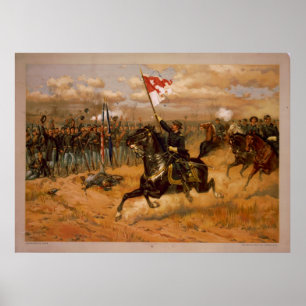 Póster El paseo de Sheridan de Thure de Thulstrup