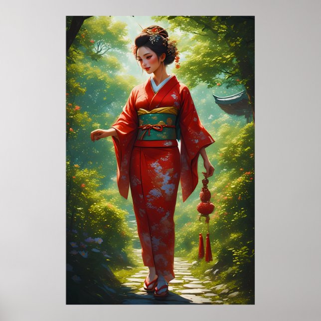 Póster El paseo del kimono (Frente)
