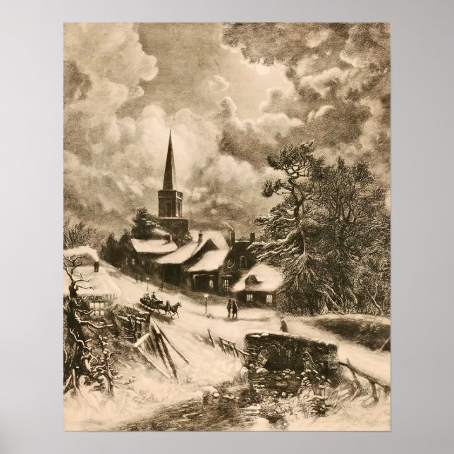 Póster El paseo en Sleigh (Frente)