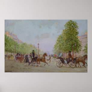 Póster El paseo marítimo de los Campos Elíseos