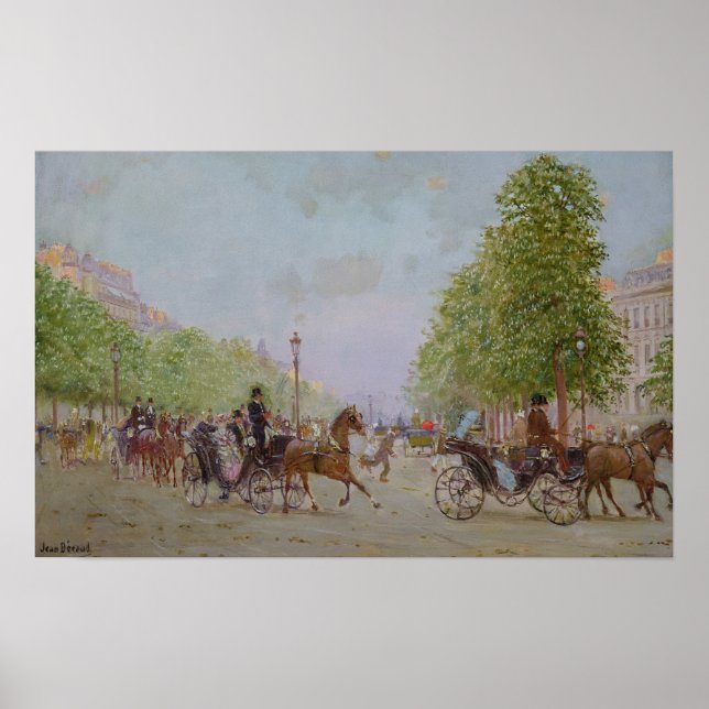 Póster El paseo marítimo de los Campos Elíseos (Frente)