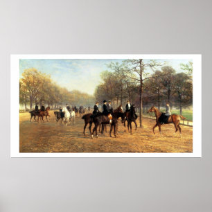 Póster El paseo matutino, Rotten Row, Hyde Park, 1894 (pe