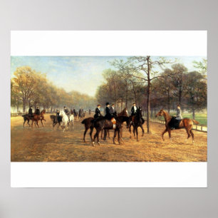 Póster El paseo matutino, Rotten Row, Hyde Park, 1894 (pe