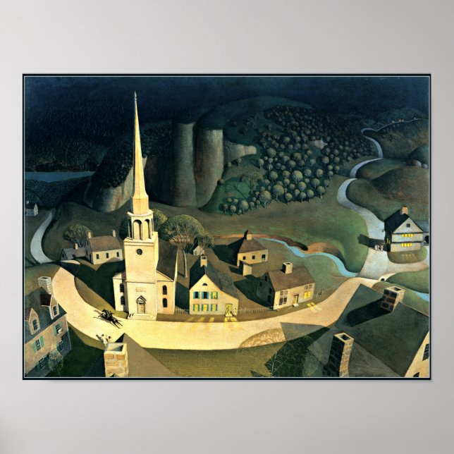 Póster El paseo nocturno de Paul Revere (Frente)