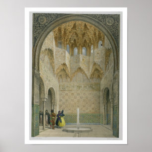 Póster El Pasillo del Abencerrages, Alhambra, Granad