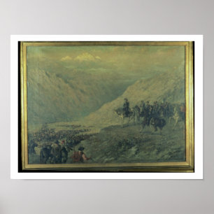 Póster El paso de los Andes en 1817 (aceite en lona)