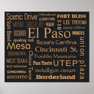 Póster El Paso, Texas