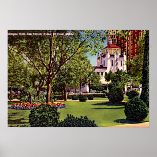 Póster El Paso, Texas Plaza 1940