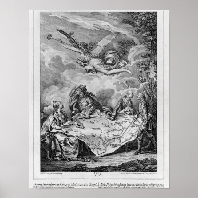 Póster El Pastel de Troelfth, primera partición de Poloni (Frente)