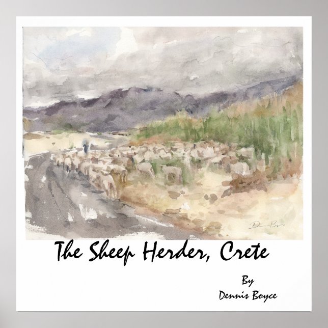 Póster El pastor, Creta... (Frente)