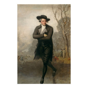 Póster El patinador (retrato de Guillermo Grant)