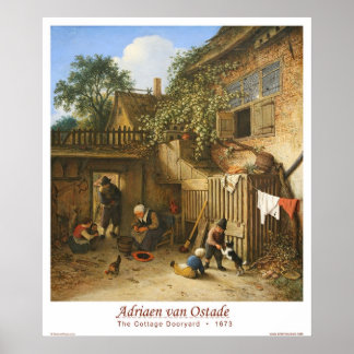 Póster El patio de la casa de campo