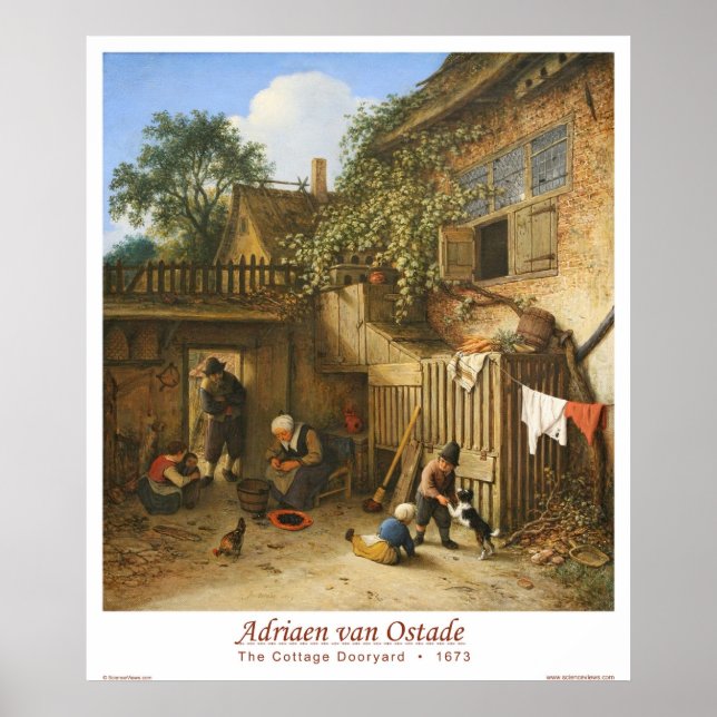 Póster El patio de la casa de campo (Frente)