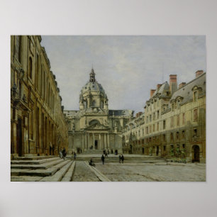 Póster El patio del viejo Sorbonne, 1886