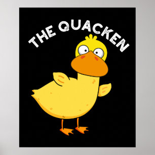 Póster El Pato Divertido Castigo Quacken Oscuro BG