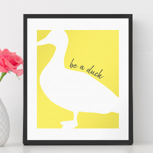 Póster El pato gráfico es un pato