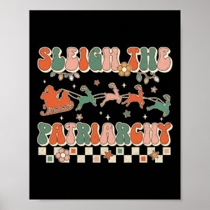 Póster El patriarcado Feminismo Feminista Meme Retro Cris