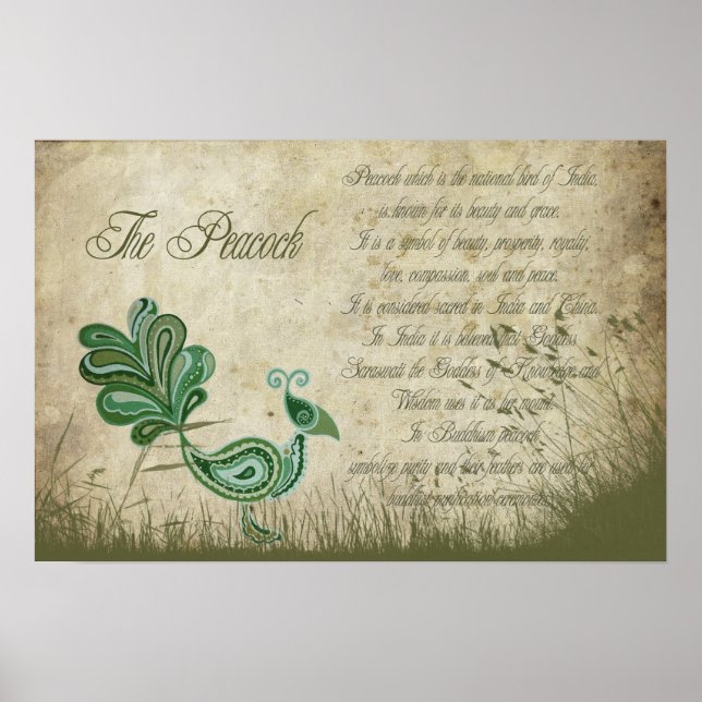 Póster El pavo real (Frente)