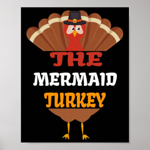Póster El Pavo Sirena Coincidente Grupo Familiar Día de A