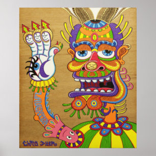 Póster El payaso es un Wiseman en disfraz